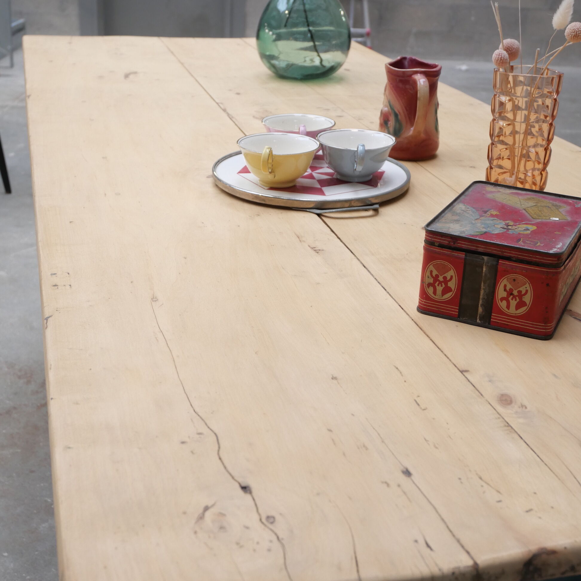 Restored farmhouse table
