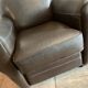 CLUB armchair. Leather.