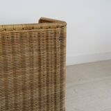 Set of two Italian rattan  nitgh stands 1950s
