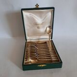 12 small mocha spoons. Christofle Paris.