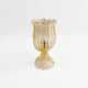 Archimede Seguso Handmade Murano Glass Table Lamp Gold Italian Art Deco 1980s