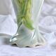 Large antique St Clément vase in barbotine Anemones hand painted