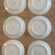 Set of 6 Limoges porcelain plates by Michelaud Frères – decorative f