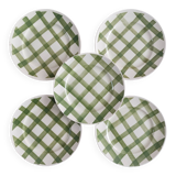 Lot de 5 assiettes à dessert Moulin des loups, Nappe