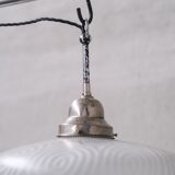 Antique Two Tone Swirl Opaline Glass Pendant