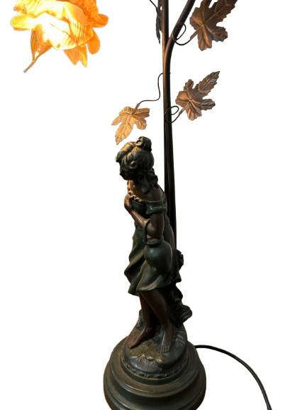 Table lamp in cast iron