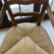 Fauteuil paillé en noyer XIXème