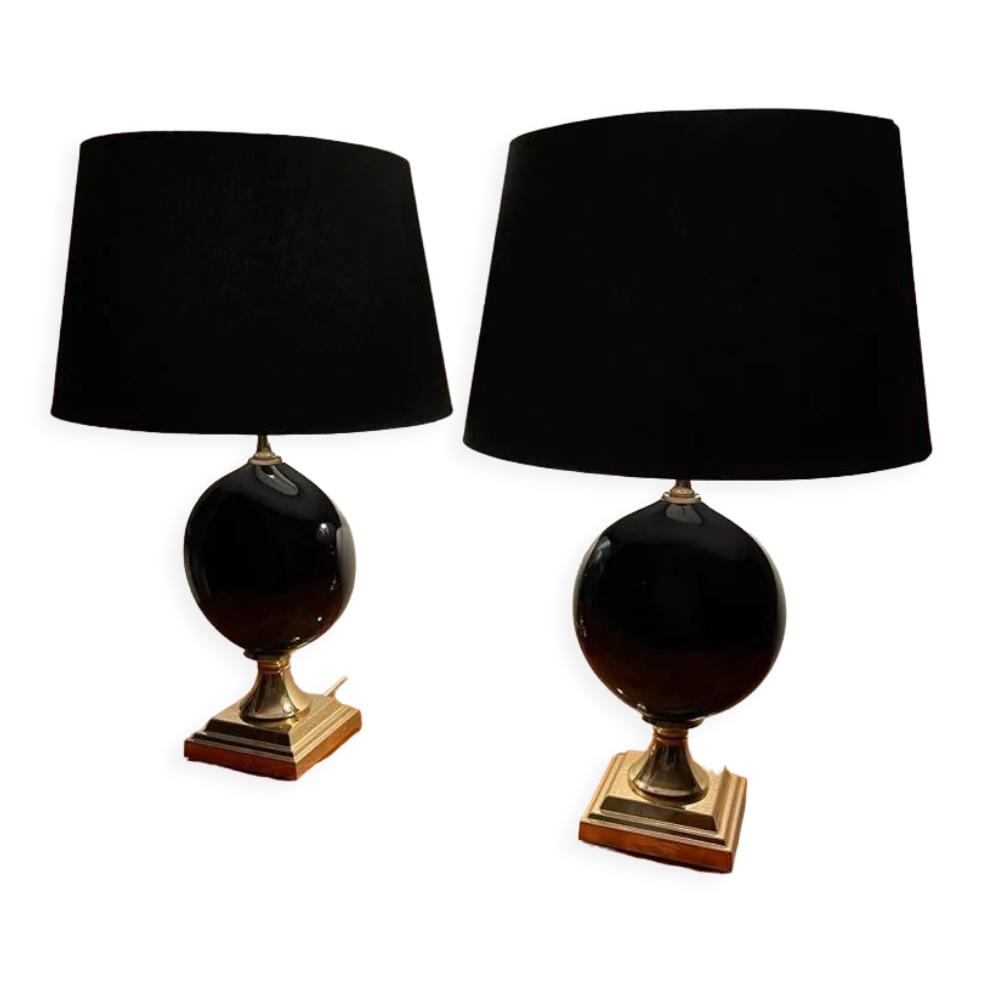 Pair of large vintage lamps Italy