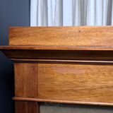 Mahogany and leather cardboard box