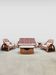 Vintage pink rattan bamboo lounge set ‘Boho-style’