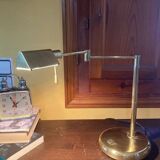 Lampe de table Relco Milan Italy avec bras articulé en laiton par Gianfranco Frattini, années 70