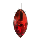 Vintage Pendant Lamp • Goccia di Sangue • Artisanal Glass • Murano • 1980