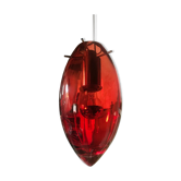 Vintage Pendant Lamp • Goccia di Sangue • Artisanal Glass • Murano • 1980