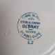Set of 3 flat plates in ironstone Debray – Guadeloupe Service