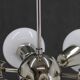 Lustre chromé à 9 flammes Sputnik des années 1970 par Kamenicky Senov, Tchécoslovaquie