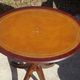 Small side table with an oval top in English style.