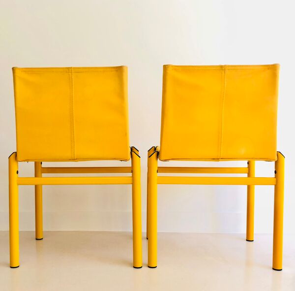 Chaises ''Mastro'' par Afra et Tobia Scarpa pour Molteni, Italie années 80