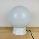 Lamp opaline globe and ceramic wall or ceiling lamp