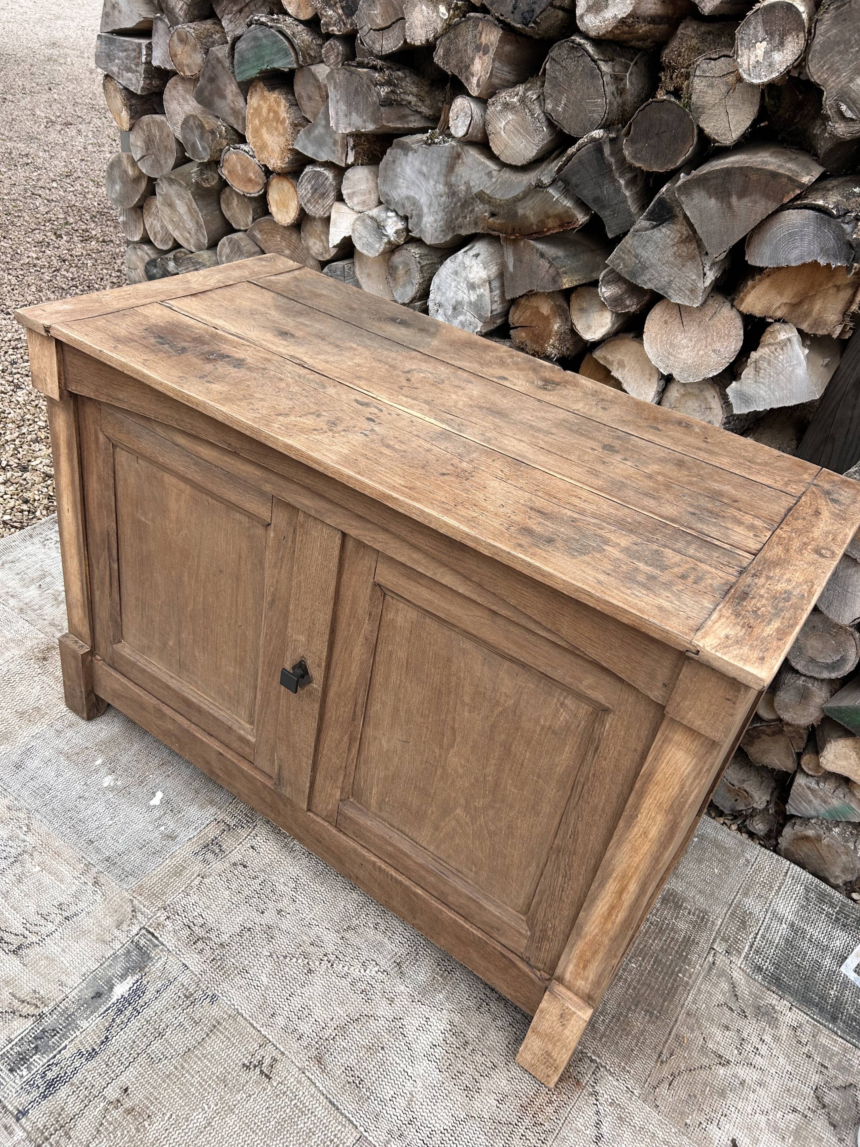 Renovated solid wood sideboard