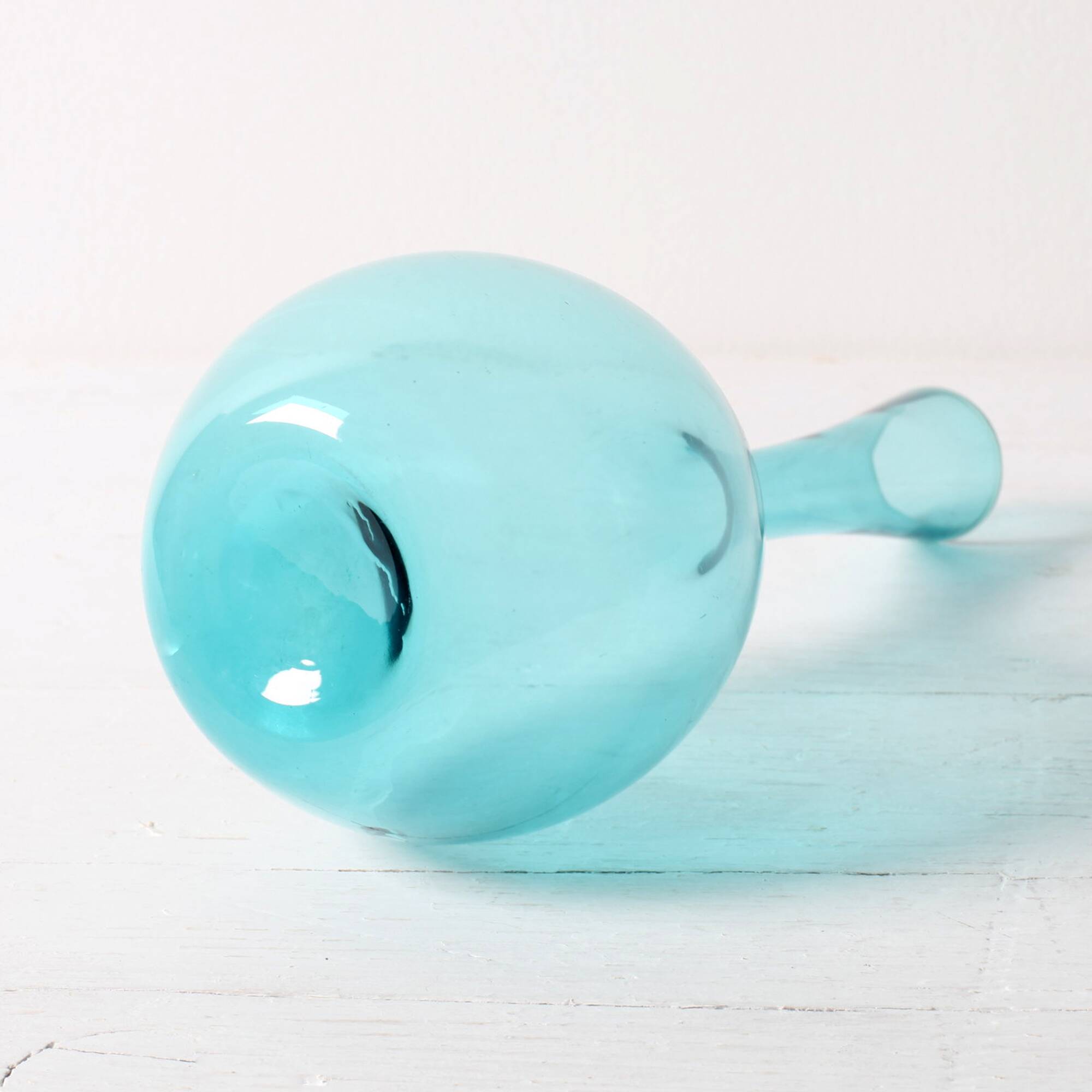Vintage Mid-Century Light Blue Glass Vase by Arthur Persy / Sweden / 1950s