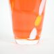 Orange glass vase, Danish design, 1960s, manufactured by Søholm