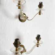 Appliques doubles feuilles années 50