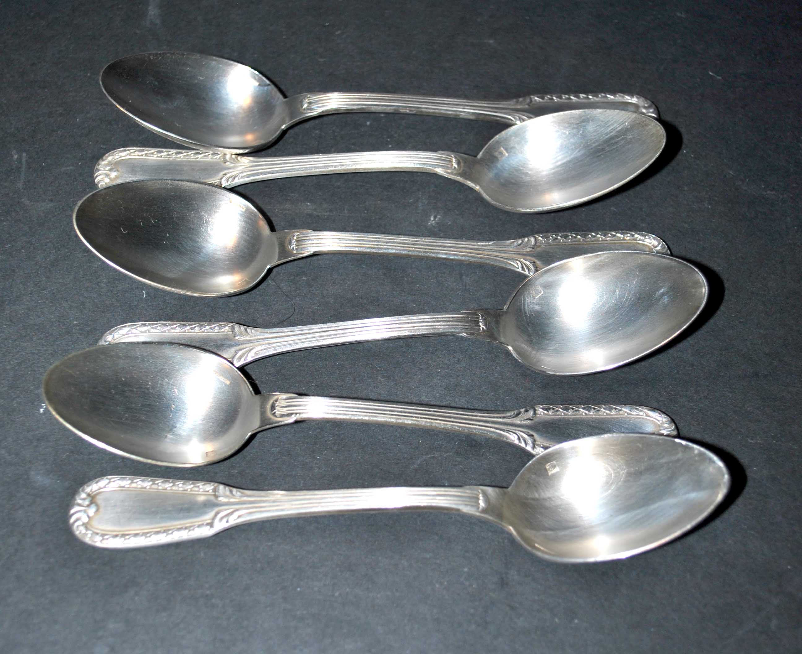 Antique teaspoons in silver metal Goldsmith Boulenger