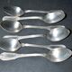 Antique teaspoons in silver metal Goldsmith Boulenger