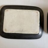 1960 Vallauris enameled earthenware butter dish