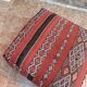 Pouf Kilim berbère fait main, coussin de sol