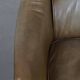 Olive Green Cowhide Leather Armchair