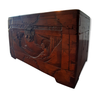 Indonesian wooden box from the 1960s