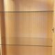 Rattan glass cabinet