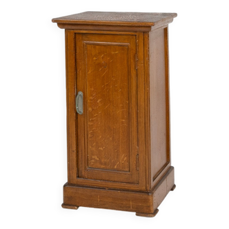 French Art Deco nightstand in varnished wood, ca. 1930