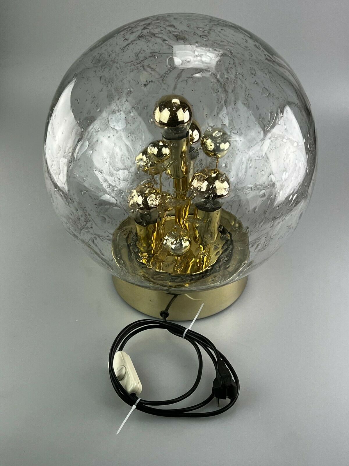 60s 70s table lamp ball lamp Doria "Big Ball" glass space age design