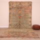 Peach Vintage Moroccan Rug 173 x 383 cm, Berber Wool Rug, Handmade Boho Rug