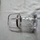 Glass and metal ice bucket