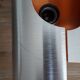Space Age wall lamps - Brushed and orange aluminium - 1970