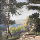 Mediterranean landscape, sea view, oil on canvas signed