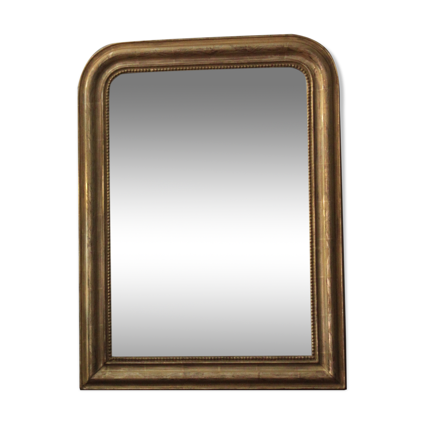 Gilded Louis Philippe mirror dated 1896