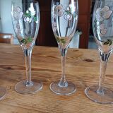 8 flutes à champagne en cristal perrier jouet