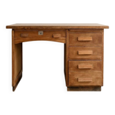 Bureau ancien années 50 en bois massif