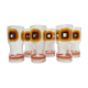 Vintage orange ade glasses 1970
