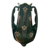 Large double-handled vase by Keller and Guérin de Lunéville