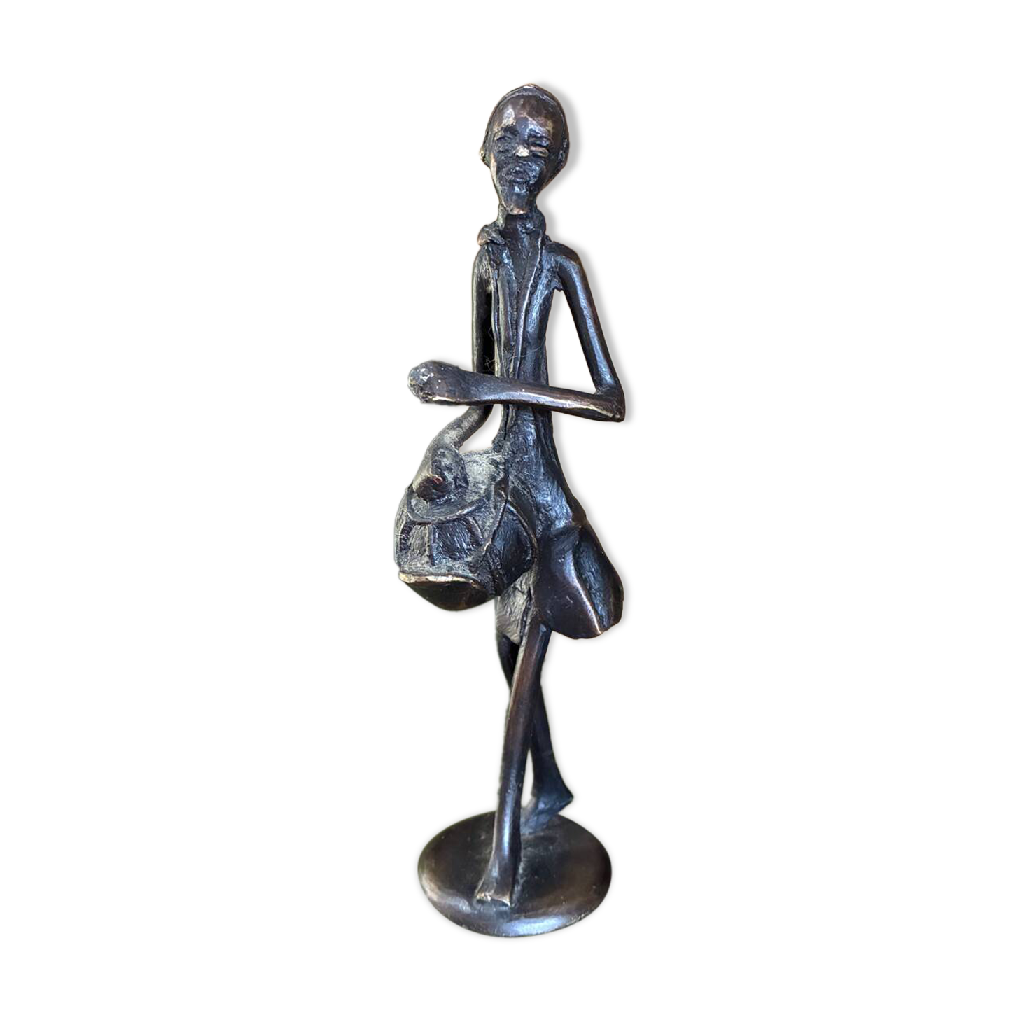 African bronze statuette