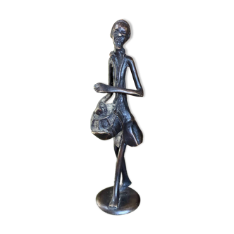 African bronze statuette