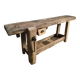 Ancient French oak table | Rustic console | 19th century