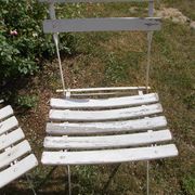 Set of 3 folding garden chairs