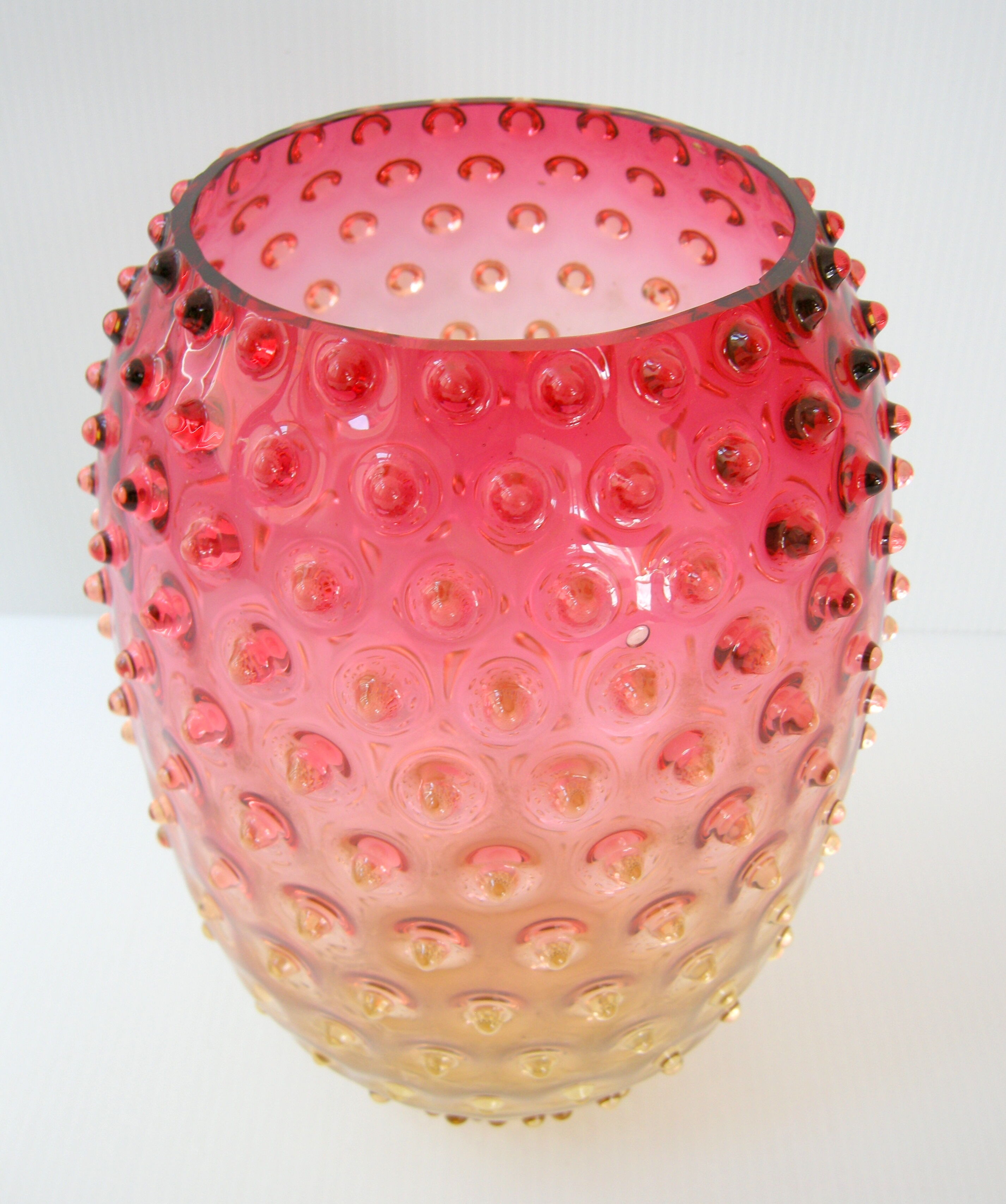 Vintage vase bubble glass 1960