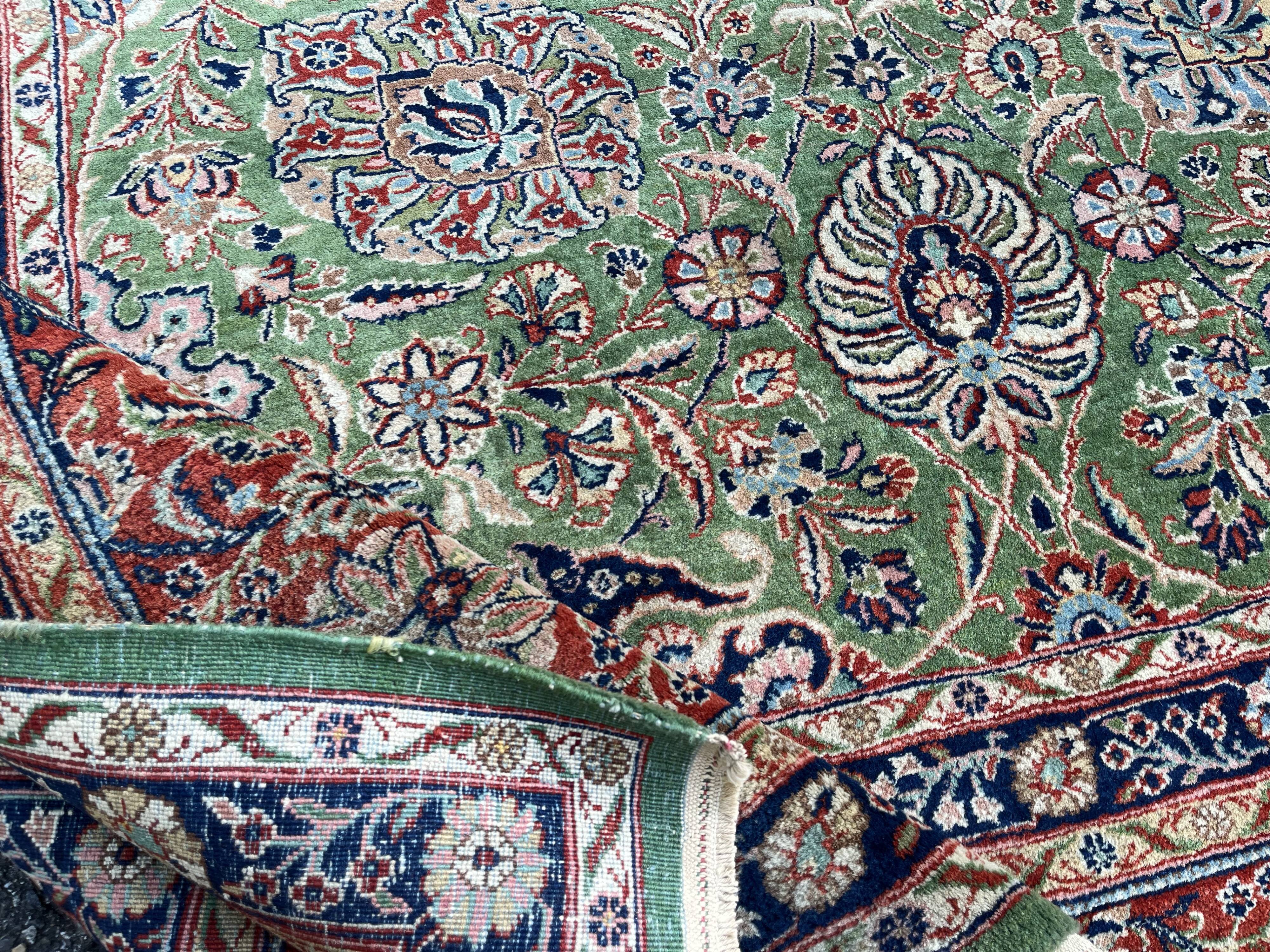 Carpet XXL Tabriz Shah Abbas Emerald Green